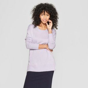 Women's Crew Neck Luxe Pullover Sweater - NWT